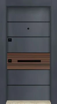 MONO ÇELİK KAPI MN-1015 Kabartmalı Daire Giriş Kapısı, Çelik Kapı