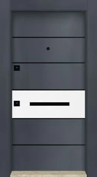 MONO ÇELİK KAPI MN-1016 Kabartmalı Daire Giriş Kapısı, Çelik                         Kapı